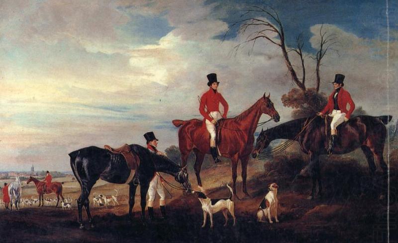 John Ferneley John,Henry and Francis Grant at Melton china oil painting image